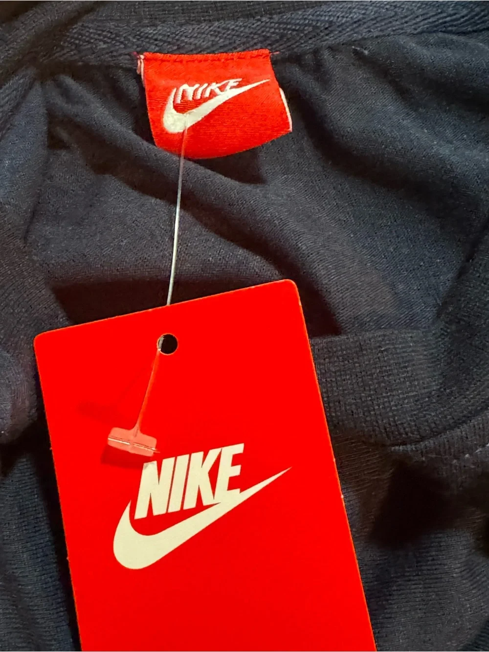 Nike Navy Crewneck Tee and Shorts Set with White Swooshes